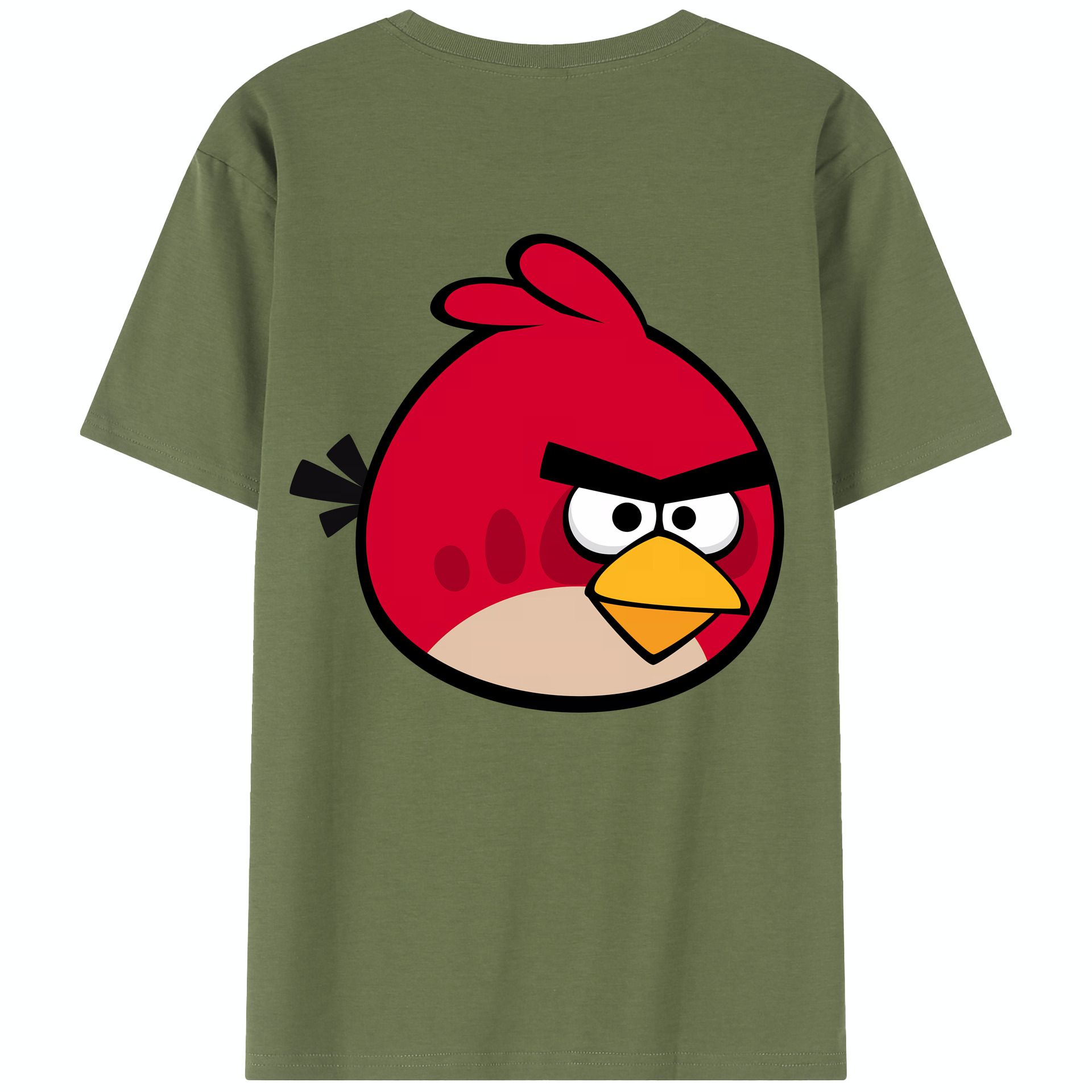 （画像用） Angry Birds アングリーバード 綿100％半袖Tシャツ（背面プリント）